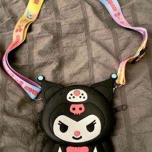 Kuromi Crossbody Bag - Black and Pink